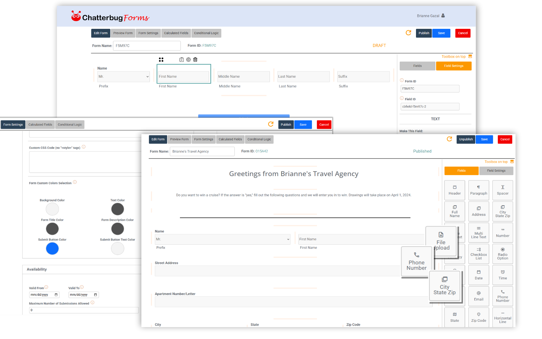 form designer screenshot